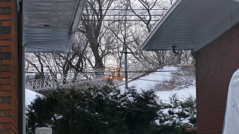 Smoke coming out of backyard Stock Footage 103302572