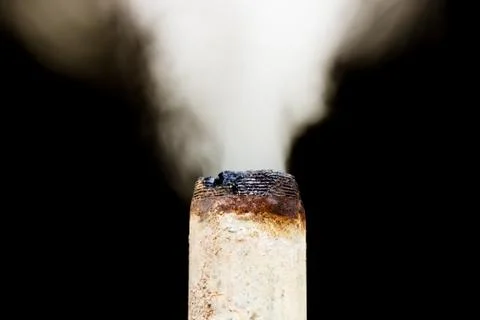 Smoke coming out of the pipe. Stock Photos