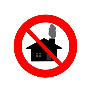 Smoke controlled area Stock Illustration