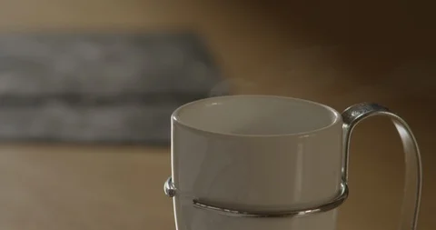 Smoke in the cup Stock Footage 119323555