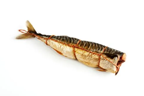 Smoke-cured mackerel Stock Photos