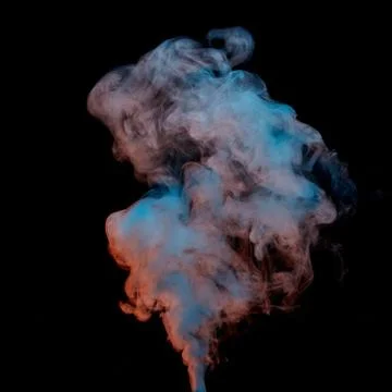 Smoke on dark background Stock-Fotos