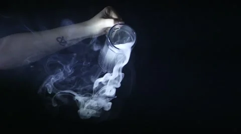 Smoke on a dark background. Vaping. 4K UHD Stock Footage 63171155