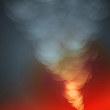 Smoke on Dark Background - Vector Illustration Stock Illustration