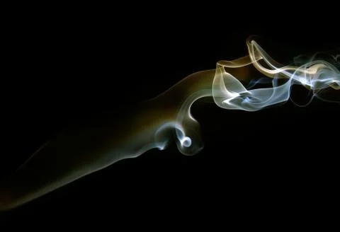 Smoke on a dark Stock Photos