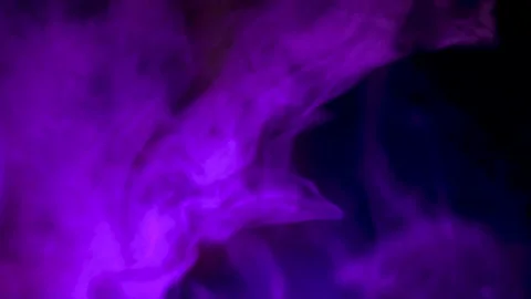 Smoke in a dark room with a sub-light. Defocus Stock Footage 144184301