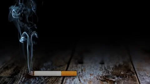 Smoke of Death Table Top Background Stock Illustration