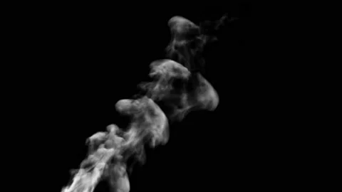 Smoke Design on Black Background. Close-up Stock Footage 146777241