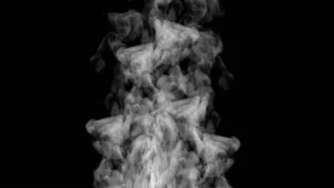 Smoke Design on Black Background. Close-up Stock Footage 146784543