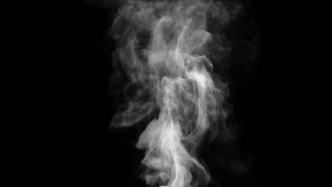 Smoke design on black background Stock Footage 128196937
