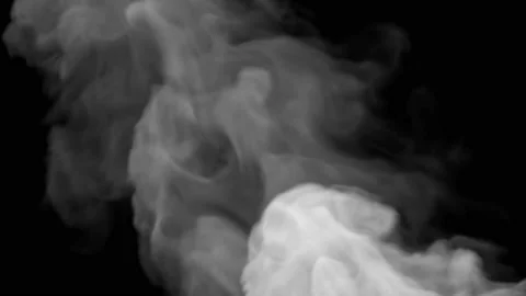 Smoke design on black background Stock Footage 141785880