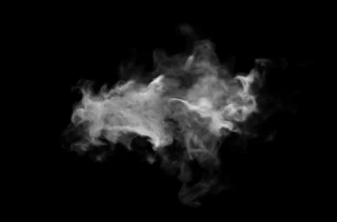 Smoke design on black background Illustrazione stock