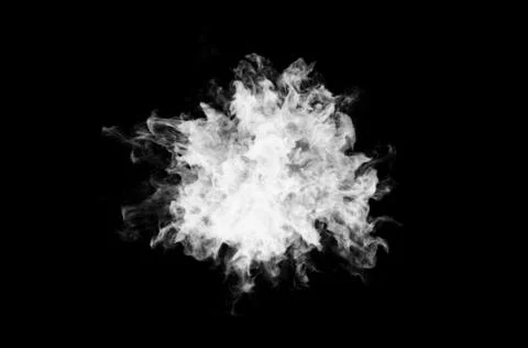 Smoke design on black background Illustrazione stock
