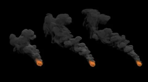 Smoke design on black background Foto stock