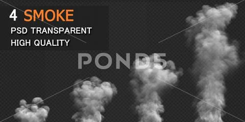 Smoke design on black background Modello PSD