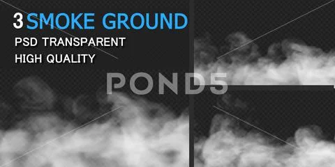 Smoke design on black background PSD Template
