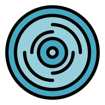 Smoke detector access icon vector flat Stock Illustration