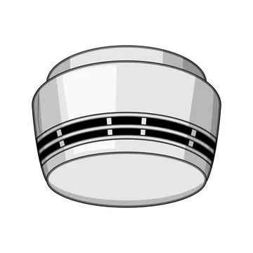 Smoke detector detecting fire safety warning system Stock Illustration
