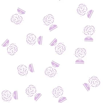 Smoke detector glyph vector seamless pattern black 스톡 일러스트
