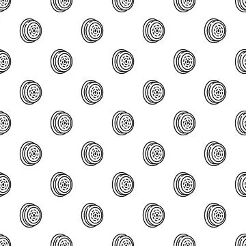 Smoke detector icon security device seamless pattern 스톡 일러스트