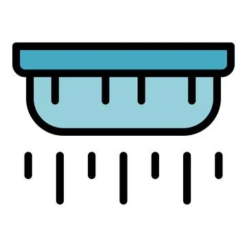 Smoke detector icon vector flat Stock Illustration