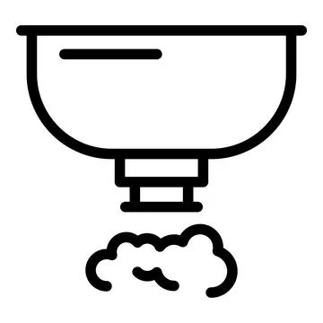 Smoke detector interface icon outline vector. Fire alarm Stockillustratie