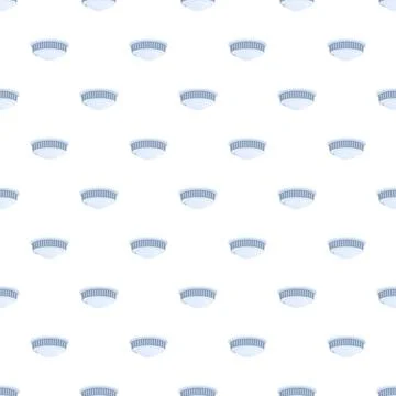 Smoke detector pattern creating safety and protection background Stockillustratie