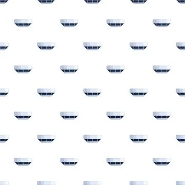 Smoke detector pattern forming fire safety background Illustrazione stock