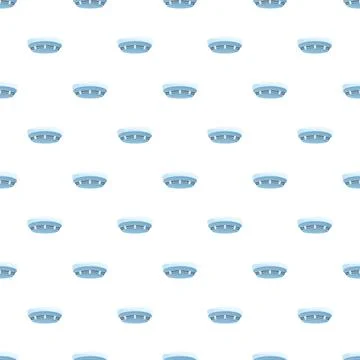 Smoke detector seamless pattern providing home safety warning Stock Illustration