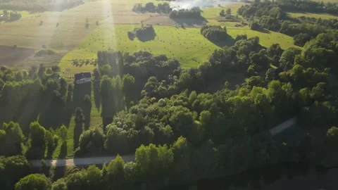 Smoke in the distance Stock Footage 289470228