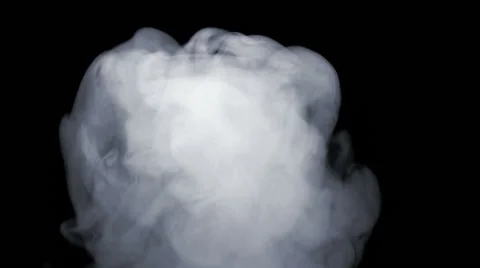 Smoke drift against black background  Stock Footage 45974399
