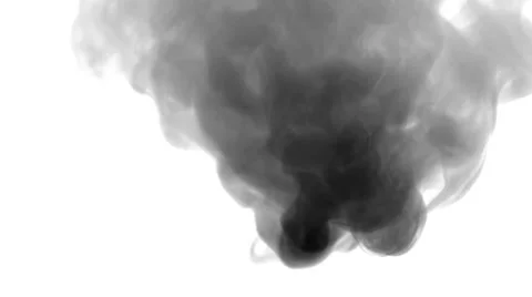 Smoke drift against white background  Stock Footage 45974397