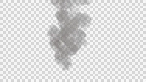 Smoke dropping isolated on alpha background Stock-Footage 237611251