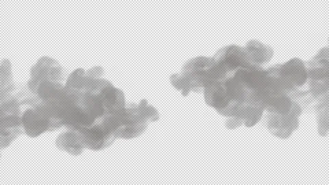 Smoke dropping underwater isolated on alpha background Stock Footage 237612508
