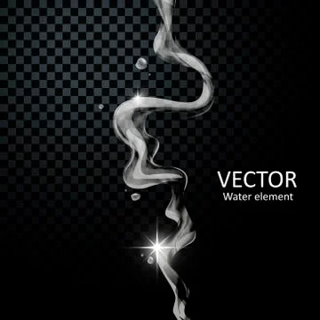 Smoke elements for design Ilustración de archivo
