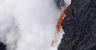 Smoke Emitting From Volcanic Eruption Stock Footage