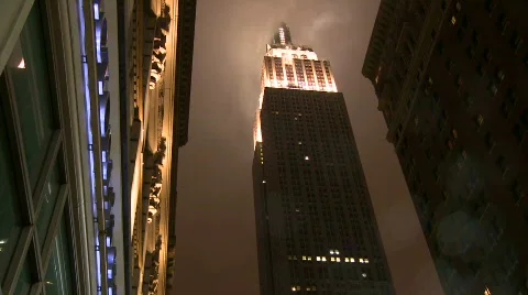 Smoke from Empire State Building Stock Footage 548091