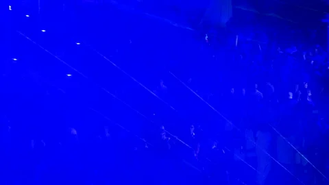 Smoke envelops people at a party Stock Footage 120424755
