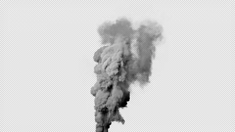 Smoke Eruption 02 Loop HD Stock Footage 312512683