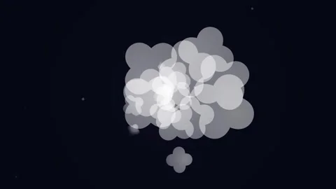 Smoke explode cartoon dynamic motion graphic animation effect Stock Footage 347266711