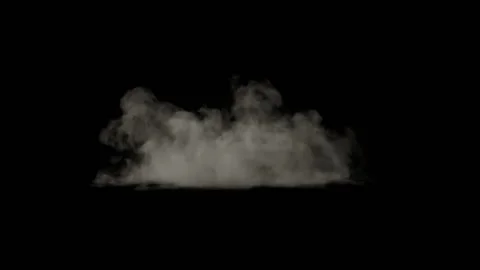 Smoke explosion with Alpha rushing to camera on a black background. Stock Footage 160454467