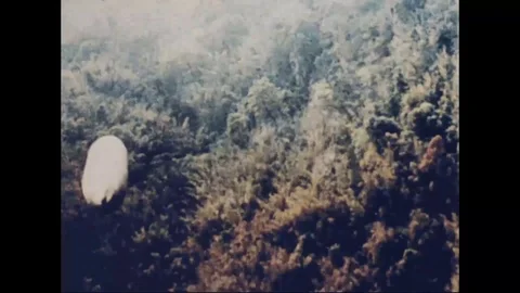 Smoke explosion caused due to bomb attacks during Vietnam war - 1968 Stock-Footage 103591368