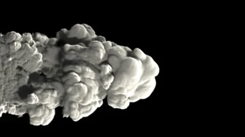 Smoke explosion in rotation in time lapse Stock Footage 10573107