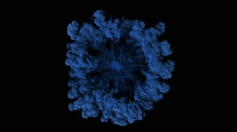 Smoke explosion shockwave effect Stock Footage 61931363