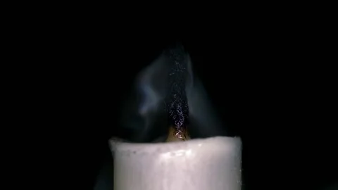 Smoke from an extinguished candle Stock Footage 136323514