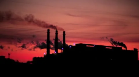 Smoke From Factory Chimney Stock Footage 49643329