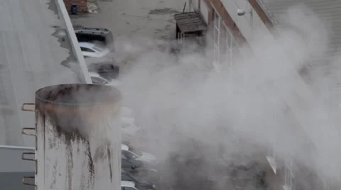 Smoke from factory chimneys Video stock 42415145
