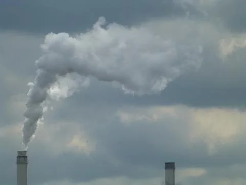 Smoke from factory. Stock Photos