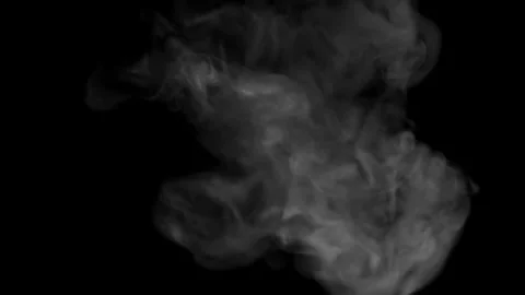 Smoke Falling From Top In Shape Of Meduse Video stock 197182971