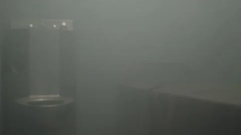 Smoke filled jail cell Stock Footage 236316981